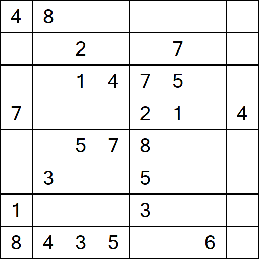Sudoku 8x8 - Medium