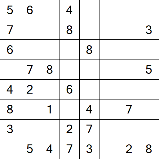 Sudoku 8x8 - Medium