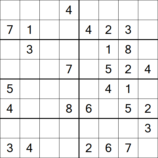 Sudoku 8x8 - Medium