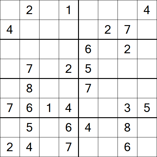 Sudoku 8x8 - Medium
