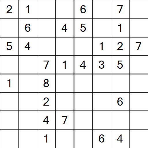 Sudoku 8x8 - Medium
