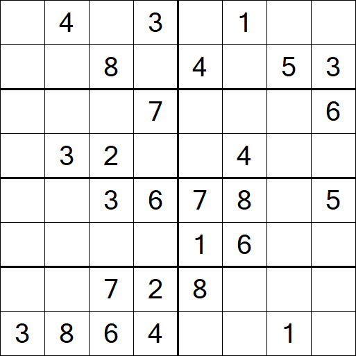 Sudoku 8x8 - Medium