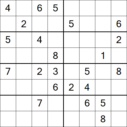 Sudoku 8x8 - Medium