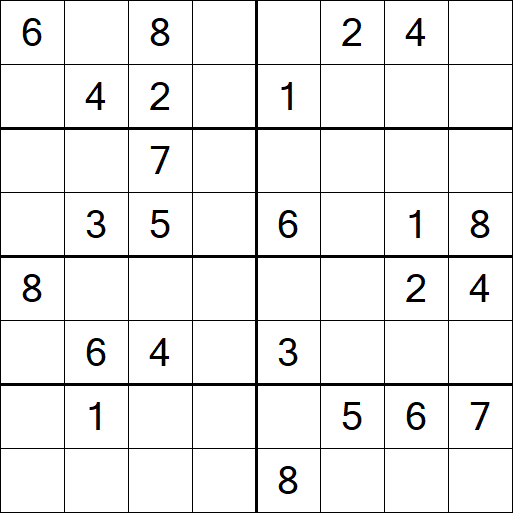 Sudoku 8x8 - Medium
