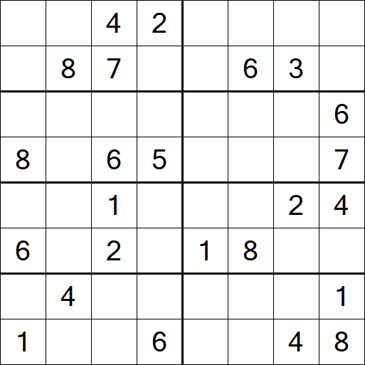 Sudoku 8x8 - Medium