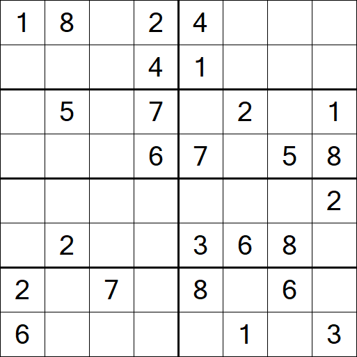 Sudoku 8x8 - Medium