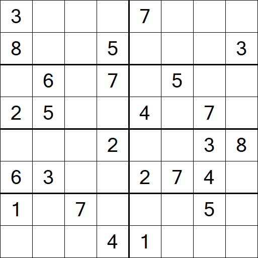 Sudoku 8x8 - Medium