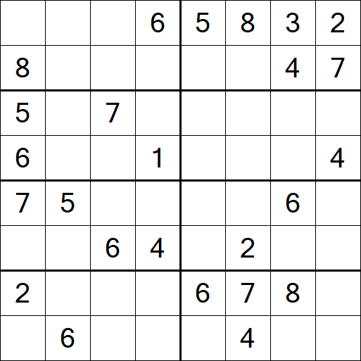 Sudoku 8x8 - Medium