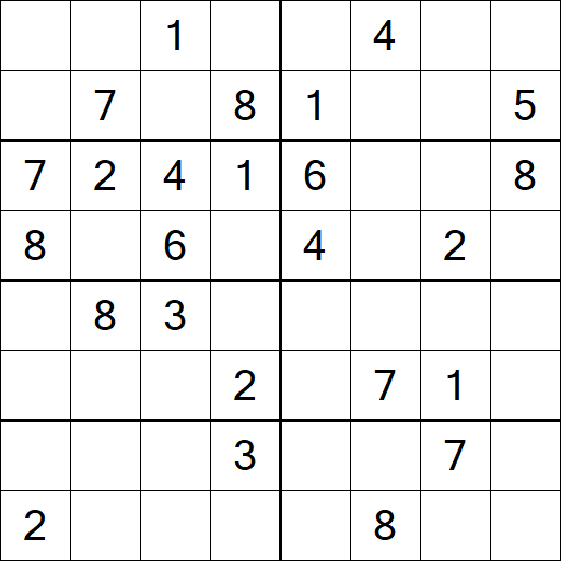 Sudoku 8x8 - Medium