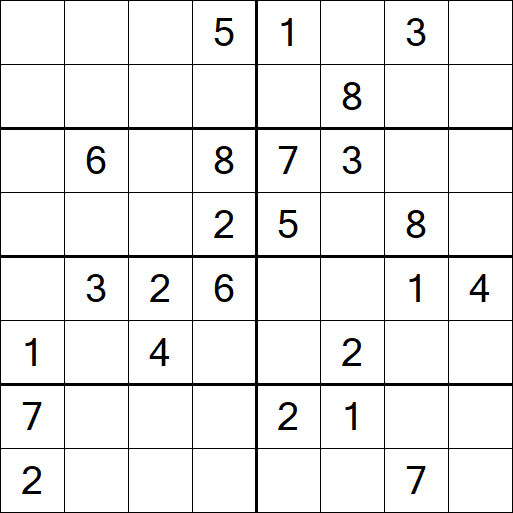 Sudoku 8x8 - Medium