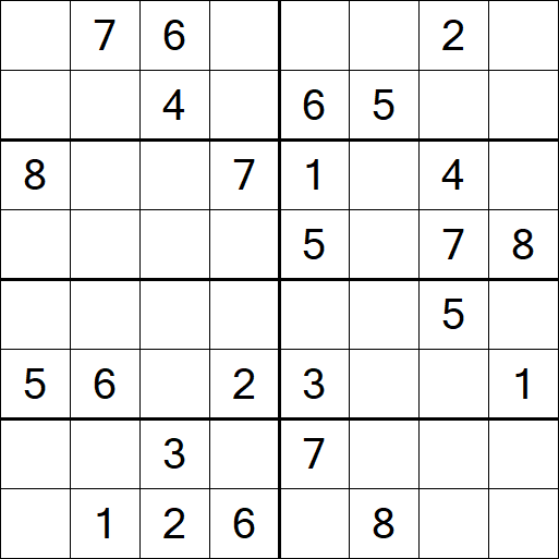 Sudoku 8x8 - Medium