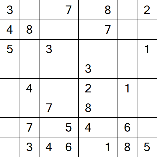 Sudoku 8x8 - Medium