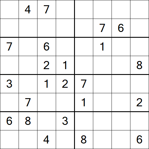 Sudoku 8x8 - Medium
