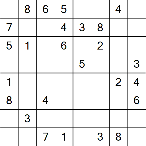 Sudoku 8x8 - Medium