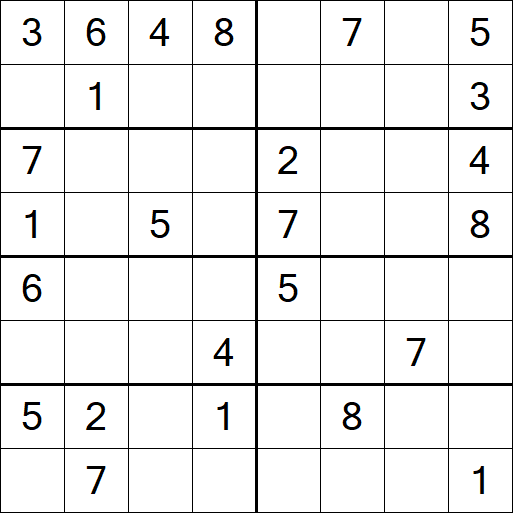Sudoku 8x8 - Medium