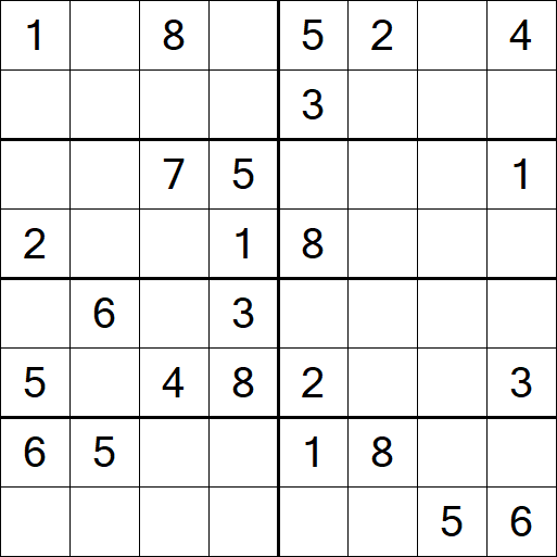 Sudoku 8x8 - Medium