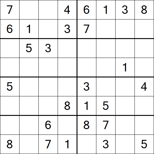 Sudoku 8x8 - Medium