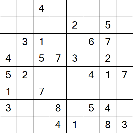 Sudoku 8x8 - Medium