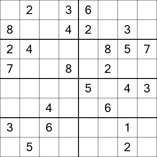 Sudoku 8x8 - Medium