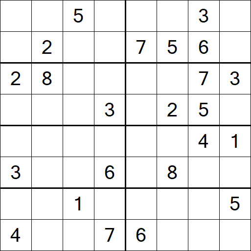Sudoku 8x8 - Medium