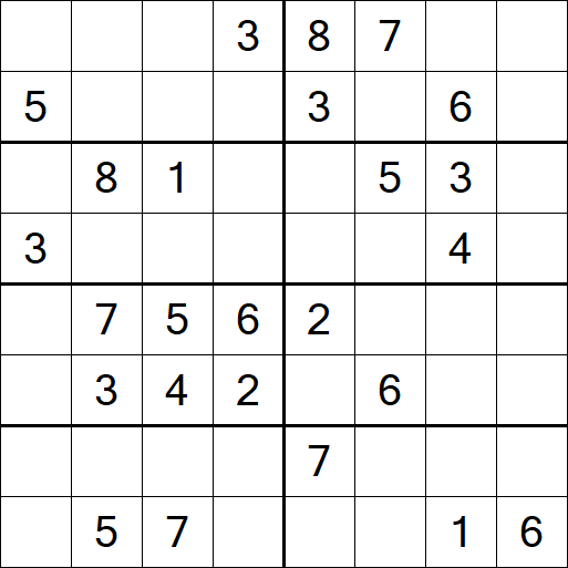 Sudoku 8x8 - Medium