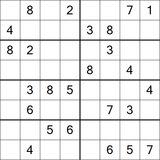 Sudoku 8x8 - Medium
