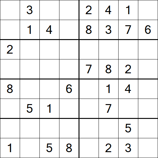Sudoku 8x8 - Medium