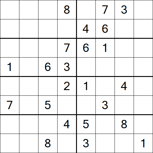 Sudoku 8x8 - Medium