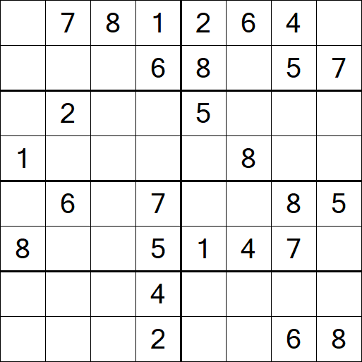 Sudoku 8x8 - Medium