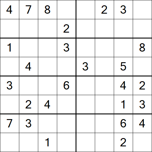 Sudoku 8x8 - Medium