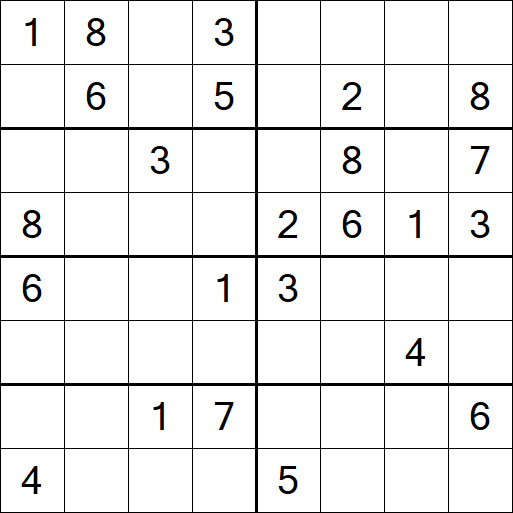 Sudoku 8x8 - Medium