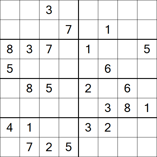 Sudoku 8x8 - Medium