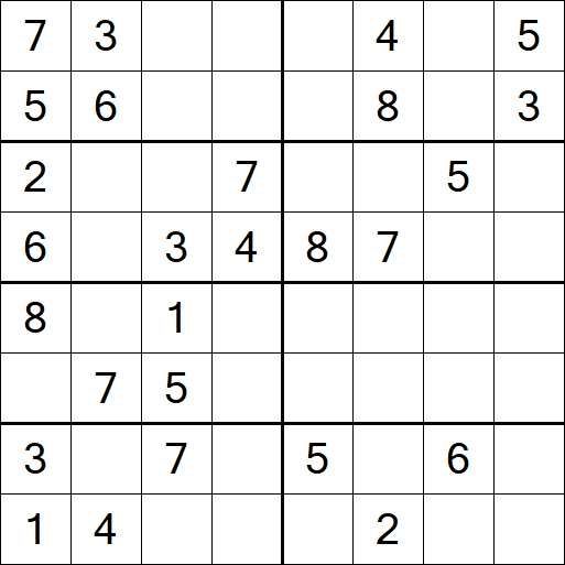 Sudoku 8x8 - Medium