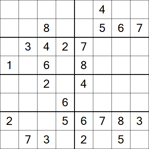 Sudoku 8x8 - Medium