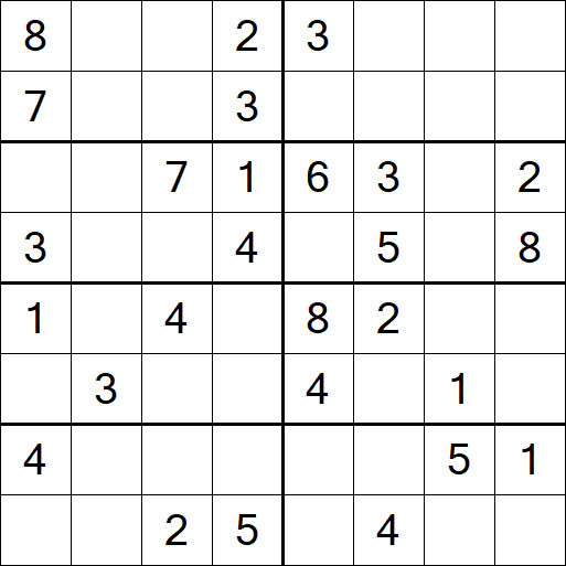Sudoku 8x8 - Medium