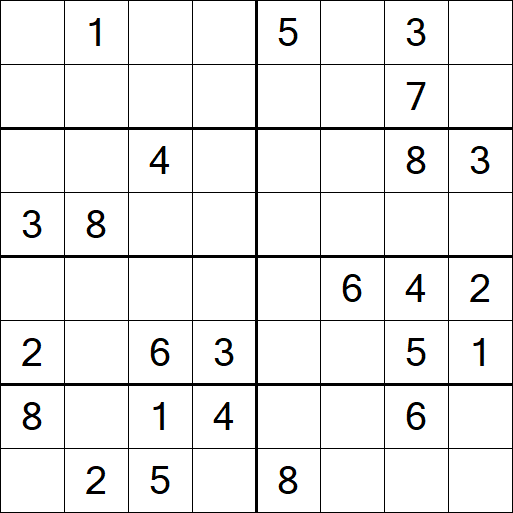Sudoku 8x8 - Medium
