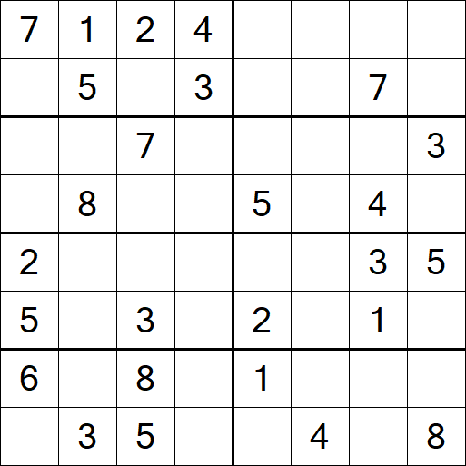 Sudoku 8x8 - Medium