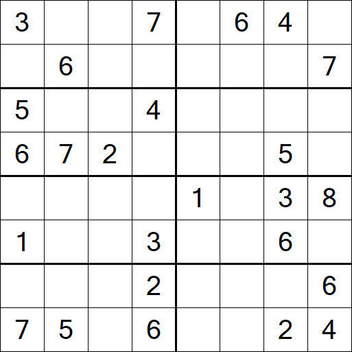 Sudoku 8x8 - Medium