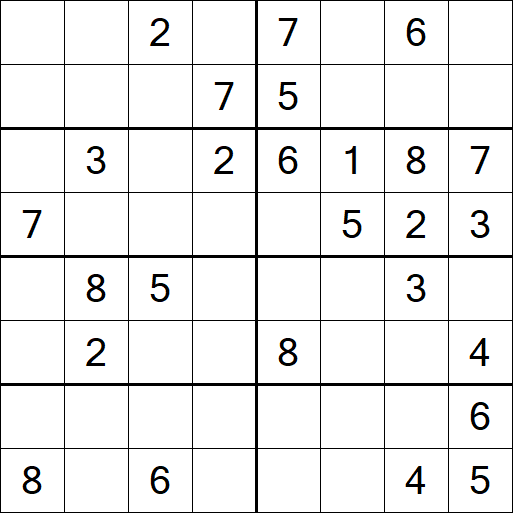Sudoku 8x8 - Medium