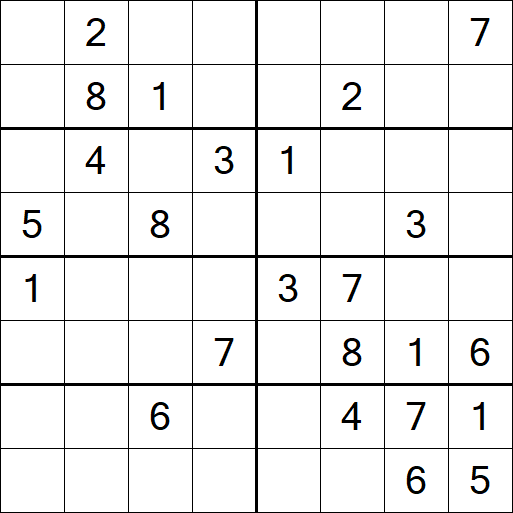 Sudoku 8x8 - Medium