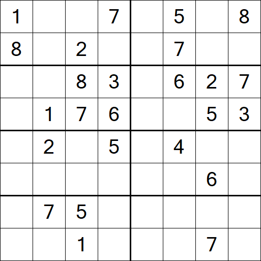 Sudoku 8x8 - Medium