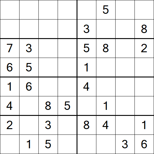 Sudoku 8x8 - Medium