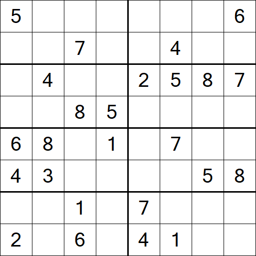 Sudoku 8x8 - Medium