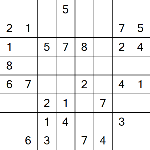 Sudoku 8x8 - Medium