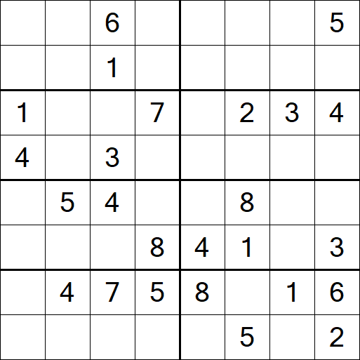 Sudoku 8x8 - Medium