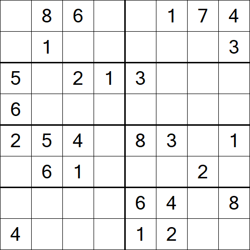 Sudoku 8x8 - Medium
