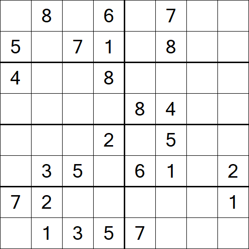 Sudoku 8x8 - Medium