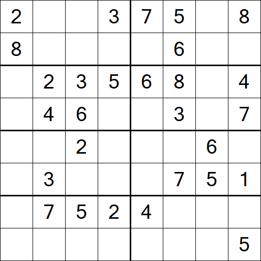 Sudoku 8x8 - Medium