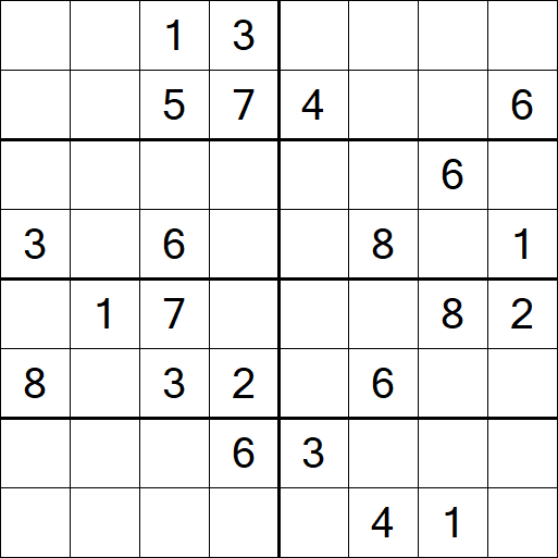Sudoku 8x8 - Medium