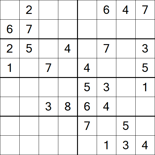 Sudoku 8x8 - Medium